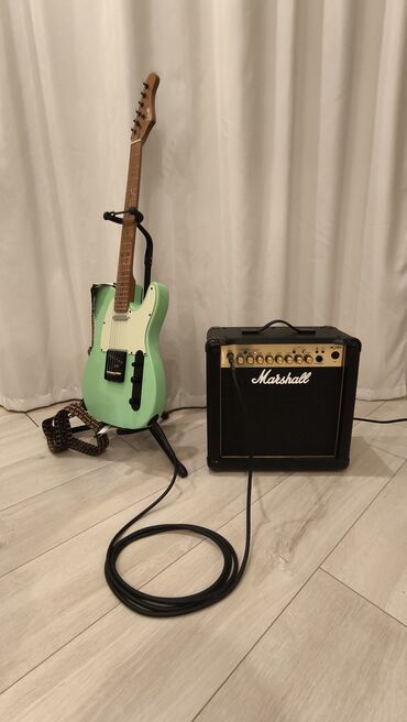 гитара в рассрочку: Электрогитара luxars telecaster + комбо усилитель marshall mg15dx +