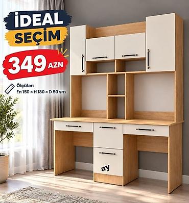 Düz masa, Stulsuz, Polkalı, Siyirməli, Teksturalı laminat