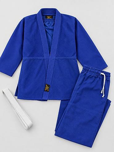 Спорт жана эс алуу: Кимоно для дзюдо Mizuno, синее - Комплект: куртка (кимоно) и штаны на — 1