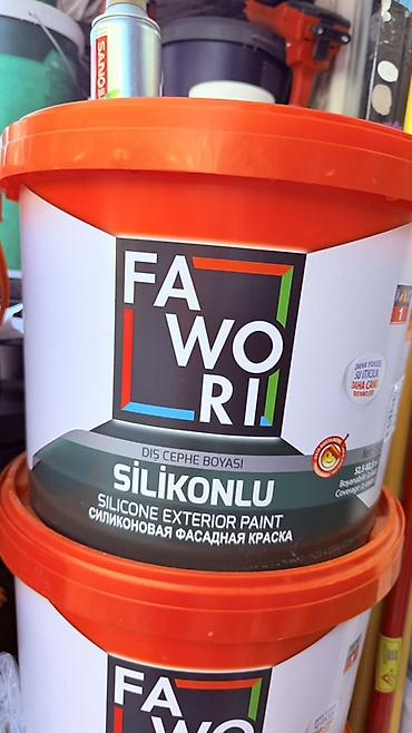 силиконовая краска: Силиконовая фасадная краска Fawori (Silikonlu, Silicone Exterior — 1