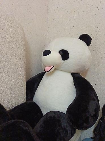 buz dovru yumsaq oyuncaqlar: Böyük ölçülü panda plyuş oyuncağı - Nəhəng ölçü: oturaq halda belə — 2