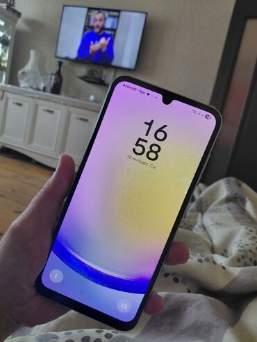 Apple iPhone: Samsung Galaxy A25, 256 GB, rəng - Ağ, Düyməli, Sensor, Barmaq izi