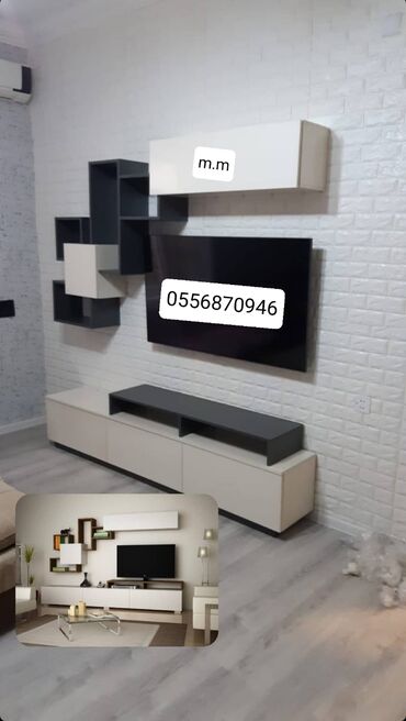 Sifarişlə TV stendlər: Siyirməsiz, Polkalı, Sadə laminat, Azərbaycan, Zəmanətli, Kredit yoxdur — 20