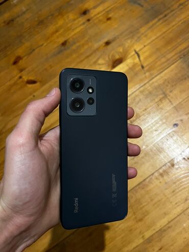 сотовый телефон fly ff249 black: Redmi Note 12, 128 GB, rəng - Qara, Barmaq izi