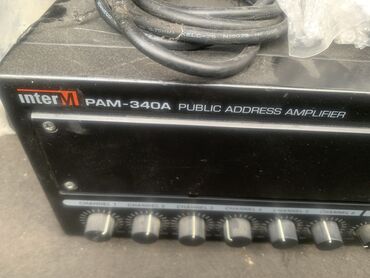 Mikrofonlar: PAM-340A İnter-M modul gücləndiricisi 340 Vt, 5 zona 6 mikrofon