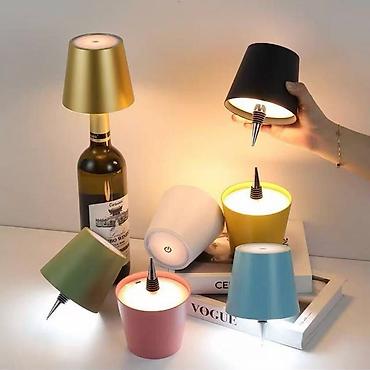 staklene case maxi: LED lampa za vinske flaše – prenosiva, USB punjiva - Dekorativna LED — 1
