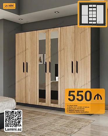 Ev və bağ: 6 qapılı geyim dolabı – La Mini - Ölçülər: dərinlik 47 sm × hündürlük — 1
