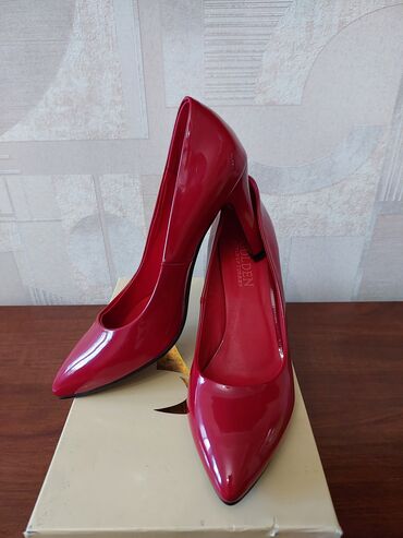 лакированные мужские туфли: Туфли 38, цвет - Красный