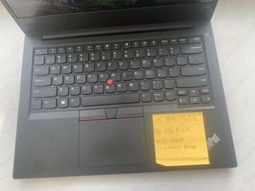 lenovo thinkpad sl410: Ультрабук, Lenovo, 16 ГБ ОЗУ, Intel Core i5, 14.3 ", Б/у, Для несложных задач, память SSD