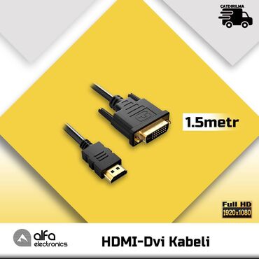 dvi kabel: Kabel HDMI to DVi Yüksək keyfiyyət və 100% yeni Standart