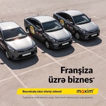 Biznes üçün avadanlıq: Məşhur brendin adı altında etibarlı taksi franşizası. "Maxim" demək