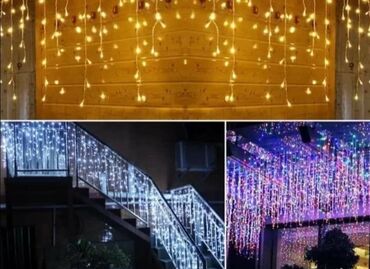 Ostali kućni dekor: Led zavesa za spoljnu i unutrašnju upotrebu Dužina : 3m- 1.800dinara — 14