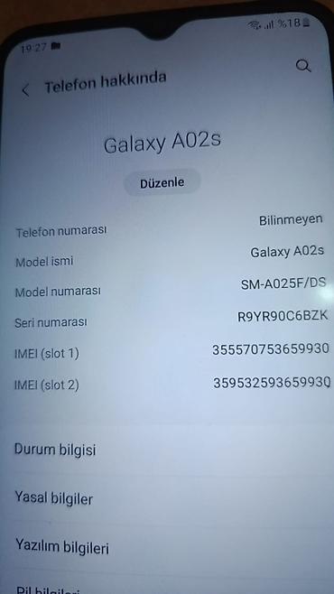 ipad 8 32: Samsung Galaxy A02 S, 32 GB, rəng - Qara, Face ID — 4