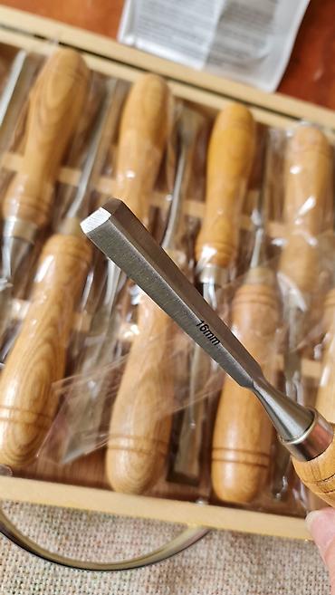 noževi prodaja: Set za rezbarenje drveta KRAFT Werkzeuge – 12 delova - Komplet alata — 7