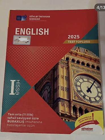 5555 test cavablari: Məhsul: “ENGLISH 2025 – Test Toplusu”, Dövlət İmtahan Mərkəzi (DİM) — 1
