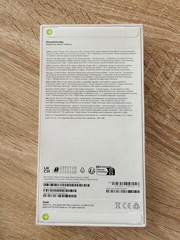 айфон6 новый: IPhone 15 Pro Max, Жаңы, 256 ГБ, Кара, Кабель, Куту, 100 %