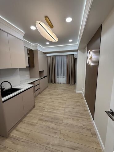 купить квартиру в токмоке: 1 бөлмө, 43 кв. м, Элитка, 4 кабат, Евроремонт