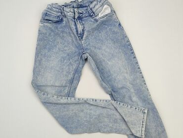 jeansy z zamkami na kolanach: Джинси, 15 р., 170, стан - Хороший