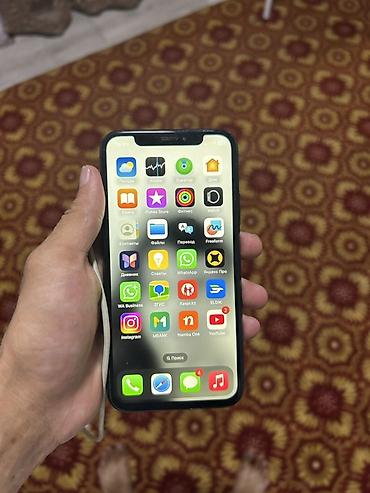 наушники apple airpods 1: IPhone X, Б/у, 64 ГБ, Space Gray — 1