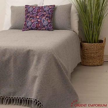 Ćebad i pokrivači: Prekrivač za krevet – jednostavan tkan, sa resama na ivicama - — 10