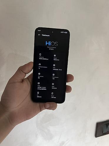 Tecno: Tecno Spark Go, 128 GB, rəng - Mavi, Barmaq izi, Face ID — 13