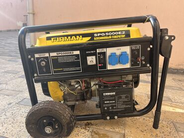 Generatorlar: Generator Firman 5000 lik. Tək bir dəfə 20 dəq işlədilib sonra