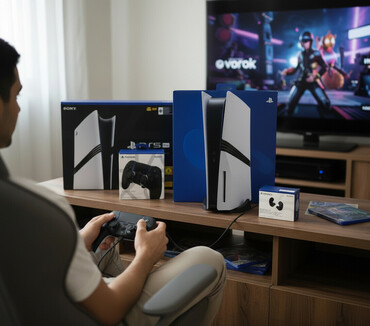 PS5 (Sony PlayStation 5): Sony PlayStation dəsti - PlayStation 5 Pro konsolu - 4K 120 Hz — 1