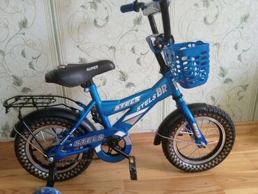 1 3 yaşlı uşaqlar üçün üçtəkərli velosipedlər: Yeni İki təkərli Uşaq velosipedi Stels, 12", sürətlərin sayı: 1, Ünvandan götürmə