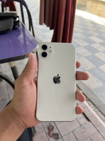 iphone 13 pro max 256 цена бишкек: IPhone 11, Колдонулган, 64 ГБ, Ак, Коргоочу айнек, Каптама, 81 %