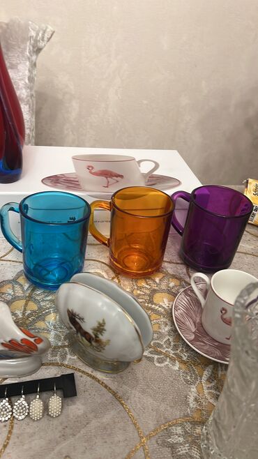 Çay dəstləri və servizlər: Çay dəsti, Şüşə, 6 nəfərlik, Türkiyə