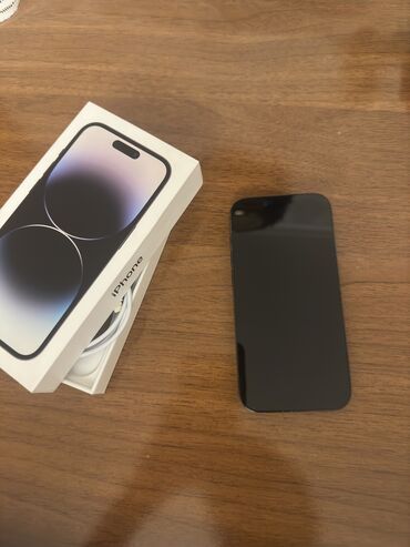 Apple iPhone: IPhone 14 Pro, 128 GB, Space Gray, Simsiz şarj, Face ID, Sənədlərlə