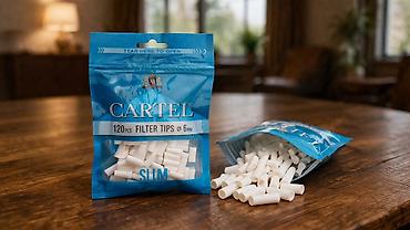 cubuqlar: Məhsul: Cartel Filter Tips Slim – 6 mm - Paket: 120 ədəd filtr ucu - — 2