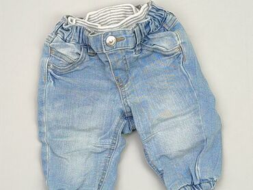 jeansy boyfriend czarne: Spodnie jeansowe, H&M, 0-3 m, stan - Dobry