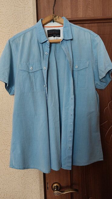 рубашка размер 42: Рубашка XL (EU 42), цвет - Голубой