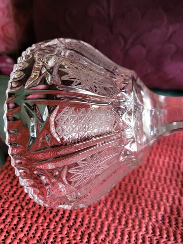 Ostalo posuđe: Bombonijera nova,rucni rad,kristal,led kristal Zajecar 70te — 7