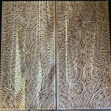 Нарды: Нарды ШАХМАТЫ на заказ ручной работы из дерева, украшенные резьбой — 18