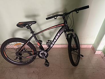 İdman velosipedləri: START Speed dağ velosipedi - Rəng: mat qara, narıncı-qırmızı — 5