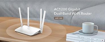 Modemlər və şəbəkə avadanlıqları: AC1200 Gigabit Mesh Wi‑Fi Router – WR1300 3.0 Xüsusiyyətlər: - — 1