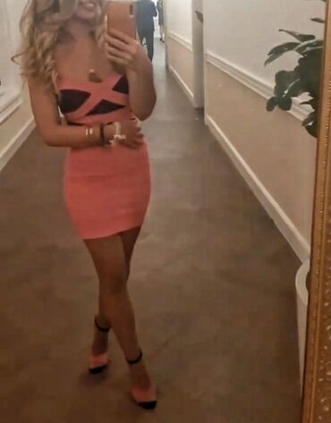 haljine sa dugmicima: XS (EU 34), color - Pink, Cocktail, Without sleeves
