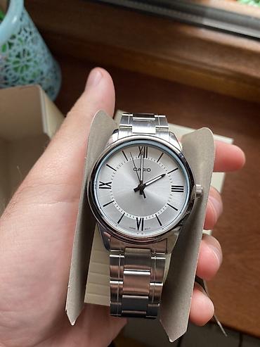saat samdan: Casio kişi saatı - Korpus və bilərzik: paslanmayan polad, gümüşü rəng — 1