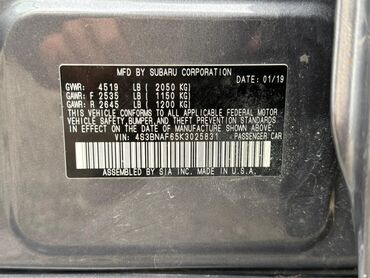 Subaru: Subaru Legacy: 2019 г., 2.5 л, Автомат, Бензин, Седан — 11