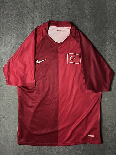 Futbolkalar: Futbolka, Nike, L, rəng - Qırmızı — 1