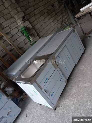 Nerjaveykalar: Paslanmayan poladdan (inox) istehsalat tipli lavabolar və iş masaları — 3