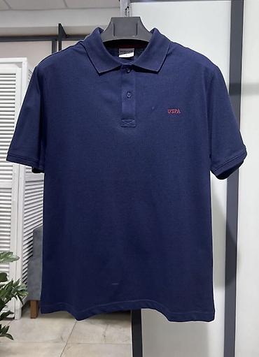кел кел: Эркектердин футболкасы, S, M, L, Us Polo Assn, Жаңы, түсү - Көк, Өзү алып кетүү, Акылуу жеткирүү — 1