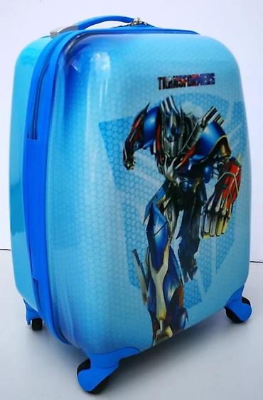 Putni koferi i torbe: Dečiji kofer u plavoj boji sa motivom Transformersa, idealan za — 4