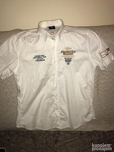 Original AERONAUTICA MILITARE kosulja L NOVA Kratak rukav 100% extra