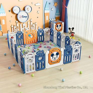 Ostali dečiji nameštaj: Disney dečja ogradica za igru – modularni paneli sa Mikijevim motivima — 1