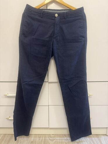qaqa şalvarı: Klassik Şalvar, Massimo Dutti, M (EU 38), rəng - Göy