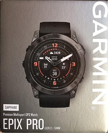 gps garmin: Garmin Epix Pro (Gen 2) – 51 mm, Sapphire Sapfir şüşə - zərbələrə və — 1