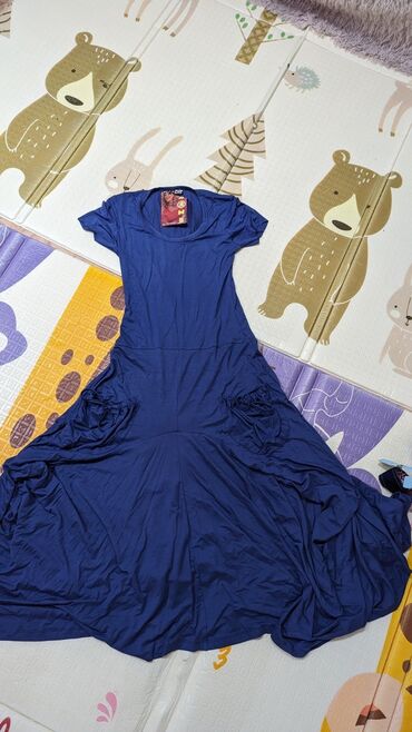 женская одежда платья: Платье трикотаж, Турция, размер 42-44 новое 300сом платье чёрное